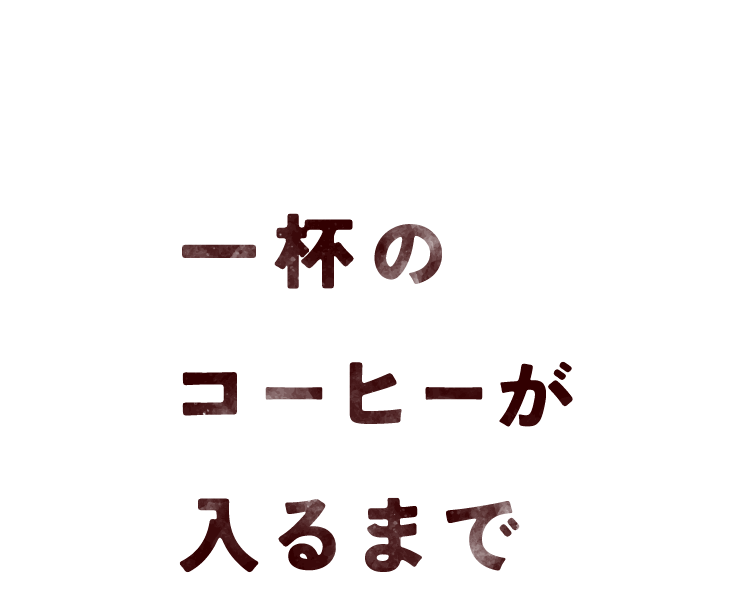 一杯のコーヒーが入るまで